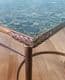 Brass & marble coffee table on casters - SOLD